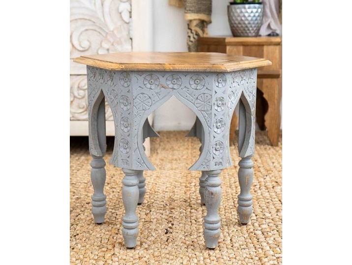 INTERIA Home & Living Wohnzimmertisch, Beistelltisch AKOLA Shabby Tisch Holz Mango Wohnzimmer