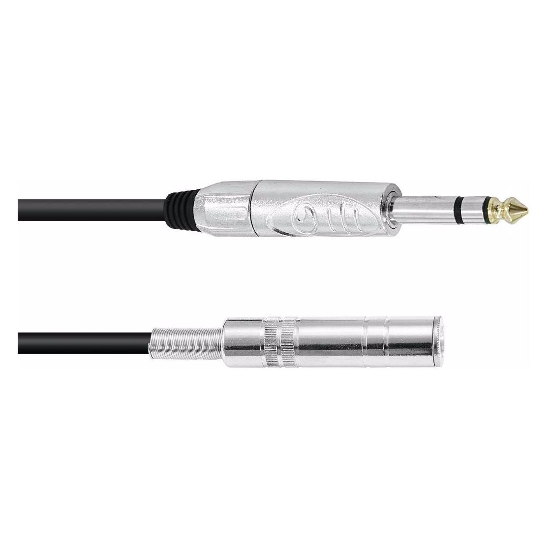 Omnitronic Klinkenverlängerung 6,3 stereo 3m sw (3 m) (30211678)