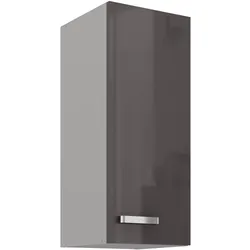 Küchen Hängeschrank 30 Hochglanz Grau Küchenzeile Küchenblock Küche Grey Bianca