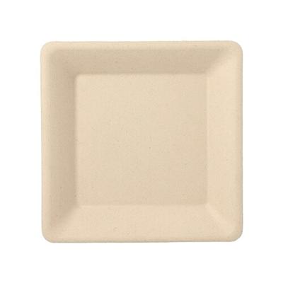 Papstar 50 Teller, Zuckerrohr `pure` eckig 15,5 cm x 15,5 cm natur