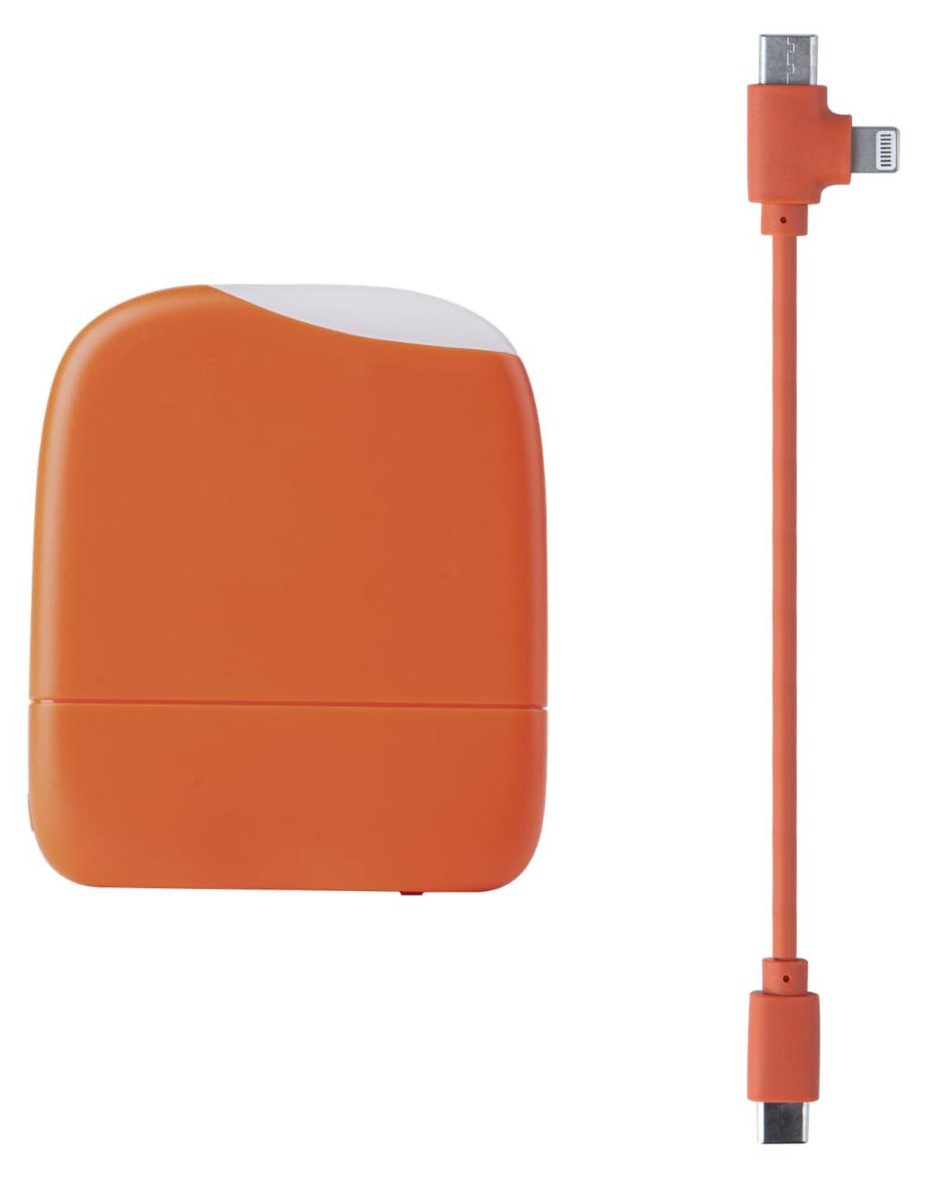 Xoopar Ice Powerbank externe batterij 5000 mAh met aanraaksensor voor licht - Oranje