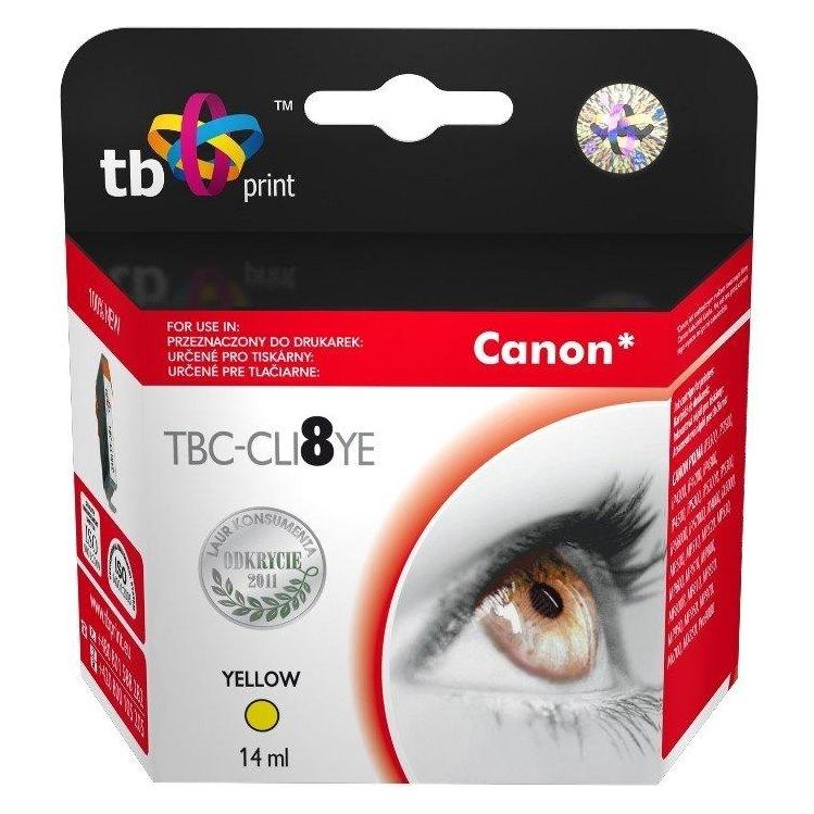 Print Tusz do Canon CLI8YE TBC-CLI8YE YE 100% nowy (TBC-CLI8YE)