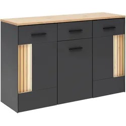 Sideboard Alara Anthrazit/Eiche