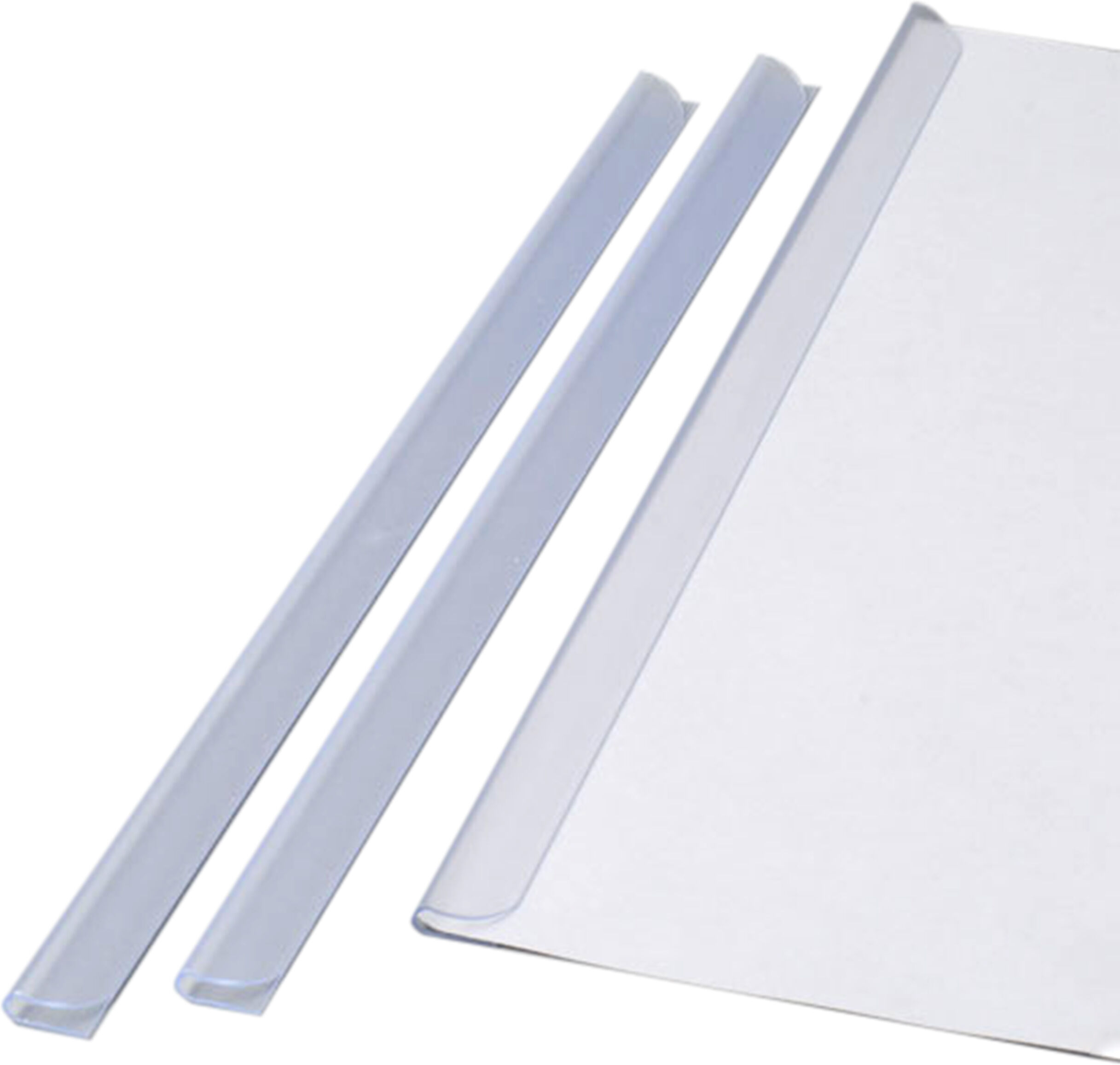 SPRINTIS 100 Unités - Baguettes à relier A5, transparent, 3-4 mm, plastique