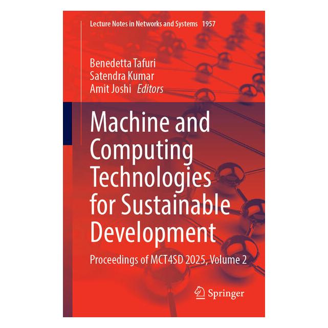 Springer Machine and Computing Technologies for Sustainable Development (Englisch, Softcover, Amit Joshi, Benedetta Tafuri, Satendra Kumar) (68974586)
