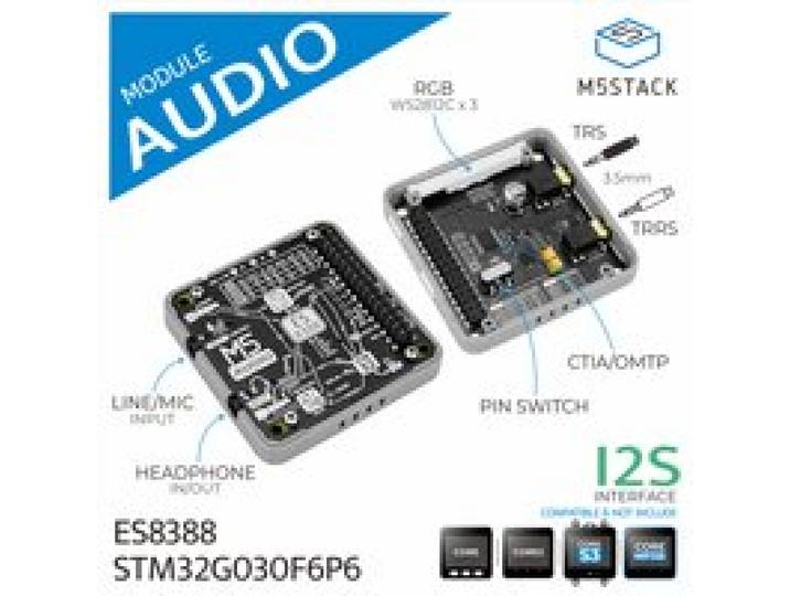 M5Stack officiële audiomodule (ES8388)