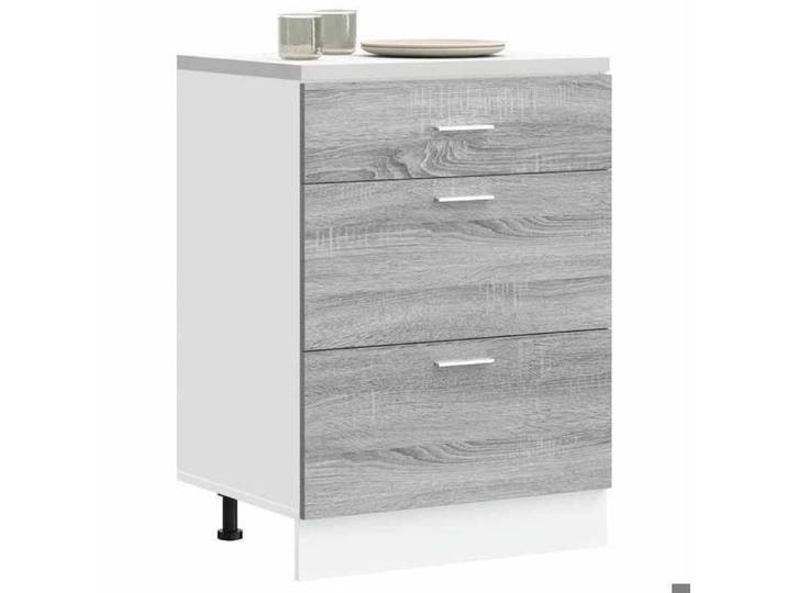 Luxueux Best* Armoire de cuisine - Armoire basse/meuble bas d'évier  Lyon  sonoma gris bois d'ingénierie Juin48064240