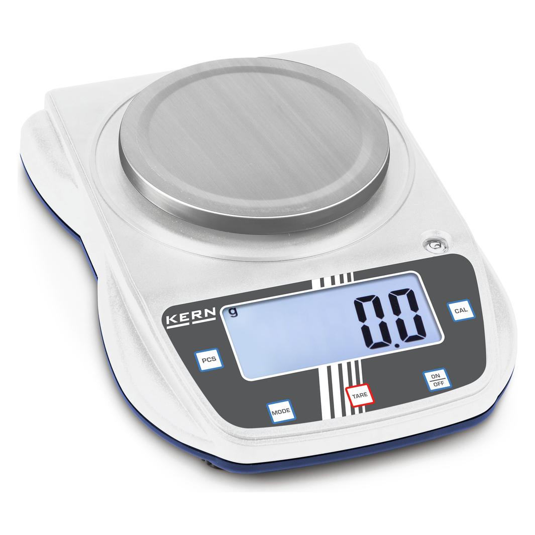 Kern Präzisionswaage, vielfältig einsetzbar, bis 500 g, Ablesbar 0,1 g, 120x120mm (EHA 500-1)