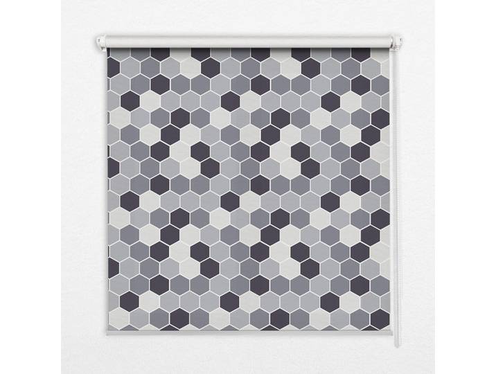 Tulup Innenrollo - Fensterrollo - Rollo - 80x180 cm - Honigwaben, Grau, Kunststoff, Rechteckig, 80x180x0.5 cm, Heimtextilien, Vorhänge, Rollos