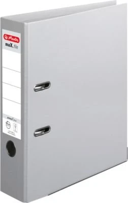 herlitz Ordner maX.file protect plus, Rückenbr.: 80 mm, grau