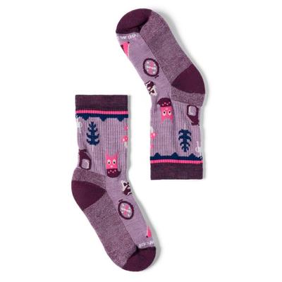 Smartwool - Kid's Hike Light Cushion Critter Cache Crew Socks - Wandersocken 26-28 | EU 26-28 lila