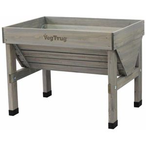 VegTrug Hochbeet Klassik, aus Zedernholz, 103 x 76 x 80 cm, 210 Liter, grau