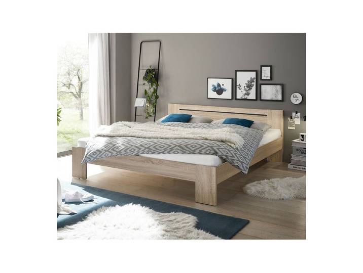 möbelando Bett Cannes, in Eiche Sonoma. Abmessungen (BxHxT) 185x71x204 cm