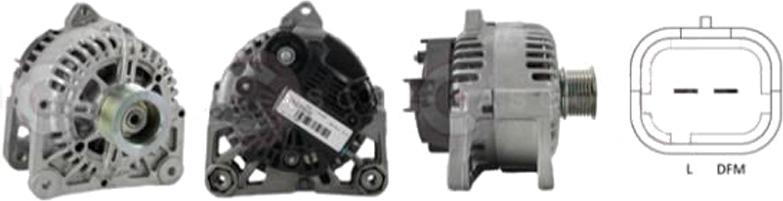 CASCO CAL15335GS Lichtmaschine Generator LiMa 110A 12V für RENAULT SCÉNIC II (JM0/1) MEGANE II Coupé-Cabriolet (EM0/1) MEGANE II Kombi (KM0/1)
