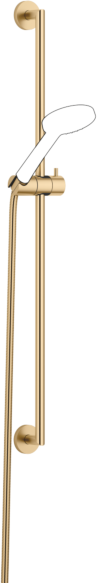Dornbracht Meta Duschgarnitur 26413625-28 Stichmaß 800 mm, Brauseschlauchanschluss 3/8", messing gebürstet