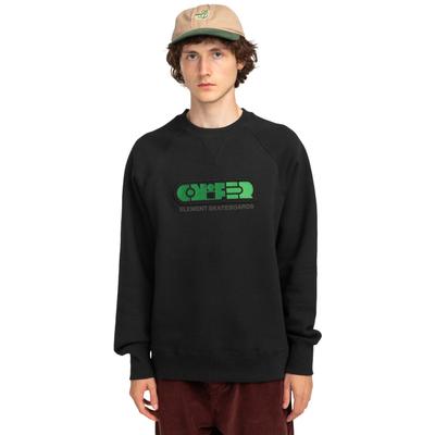 Sweatshirt ELEMENT "Nature Calls x Element Progress", Herren, Gr. S, schwarz (flint schwarz), Obermaterial: 50% Baumwolle, 30% Baumwolle, 20% Polyester., Sweatshirts Sweatshirt