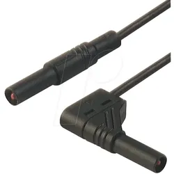 MLS WG 100 25 SW - Messleitung, 2,5 mm2, 1,0 m, schwarz, gesichert