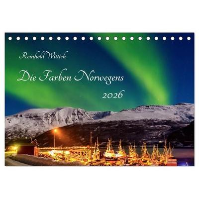 Die Farben Norwegens (Tischkalender 2026 DIN A5 quer), CALVENDO Monatskalender
