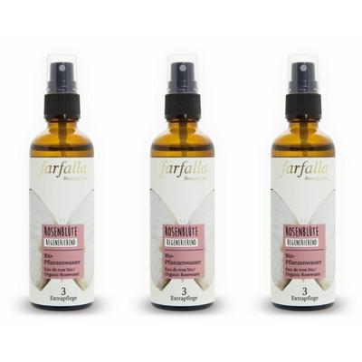 Farfalla Bio-Pflanzenwasser Rosenblüte Spr 75 ml x3 3x75 Spray