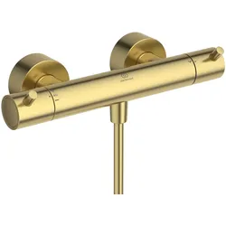 Ideal Standard Brausethermostat Ceratherm T125 Aufputz Brushed Gold 304x115x74 mm