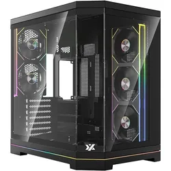 xyz Torre Atx Neutron X Black (ATX, ITX, Mini-ATX), PC Gehäuse, Schwarz