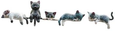 Uplifted Finds Miniature 3D Cat Monitor Figurine   Zen Animal Desk Ornament   Modern Computer Monitor & Shelf Decorative Statue h