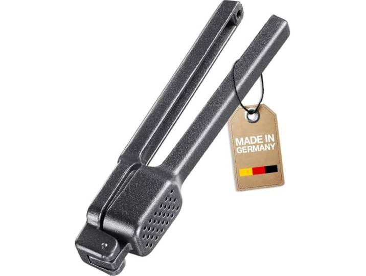 Westmark Knoflookpers Biopers Black Edition – ergonomische knoflookpers vaatwasserbestendig – stevige grip – antraciet