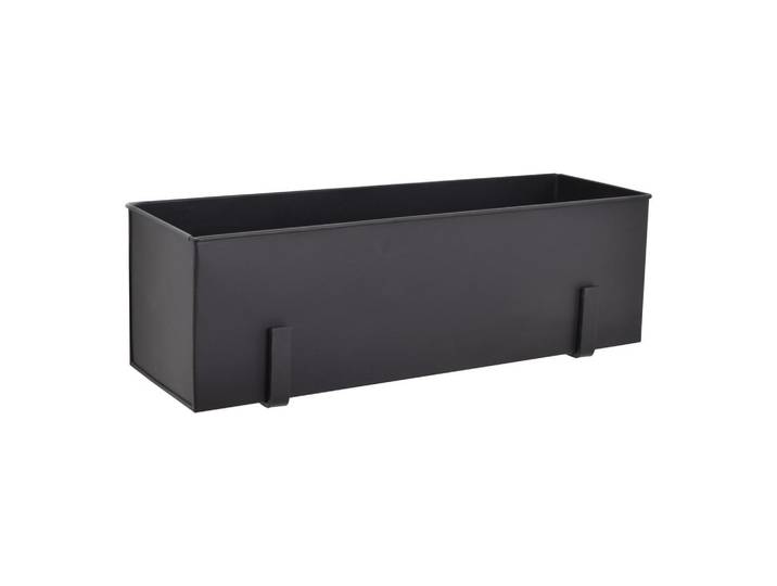 Loft42 Wandregal Flora Schwarz, Metall, 50x15x15 cm, Wohnzimmer, Regale, Wandregale