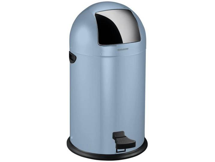Fackelmann Abfalleimer Rome, Blau, Kunststoff, 33 L, 39x74x39 cm, Küchen, Küchenausstattung, Mülleimer