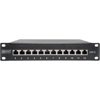 Patchpanel DN-91612S schwarz, 254 mm (10"), Cat.6