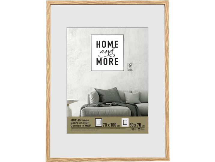 Home and More Bilderrahmen 70 x 100 cm Natur MDF