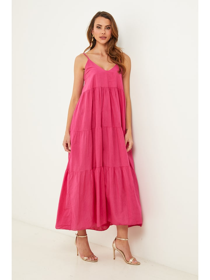 Fleur de Lin Kleid "Bix" in Pink - S