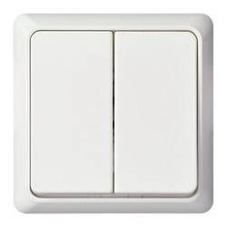 ELSO 506394 ELSO Doppeltaster 506394 42V/1A AP flach RENOVIERUNG rw Doppeltaster Renovierung 10 St.