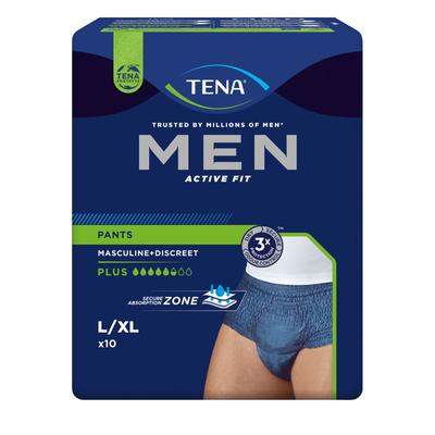 Tena MEN Act.Fit Inkontinenz Pants plus L/Xl blau 10 St Windeln