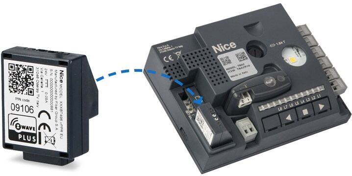 Nice Ibt4zwave Interfaccia Di Collegamento Tra Modulo Bus T4 E Hub Zwave Bidi-Zwave