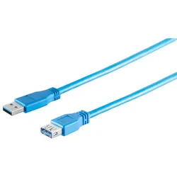 USB-A Verlängerungskabel, 3.0, blau, 3m