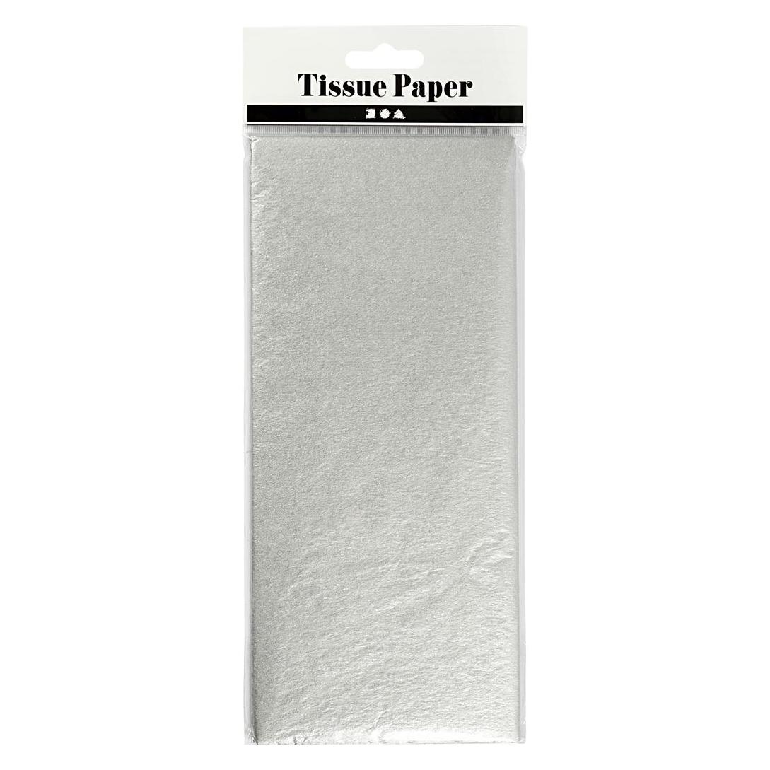 Creativ Company Seidenpapier Silber 6 Blatt 14 gr, 50x70cm (1x) (5712854199452)