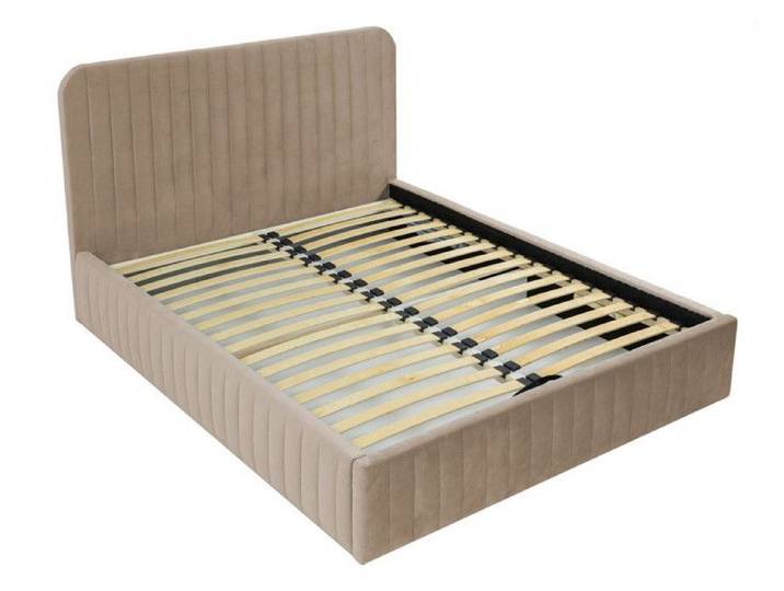 Stuart - lit coffre king size - 180x200 cm - sommier inclus - en velours - Latte