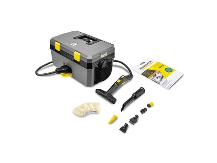 Kärcher nettoyeur vapeur SG 4/2 Classic\, pression vapeur : 4 bars\, réservoir : 0\,5 l chaudière + 1\,5 l réservoir d'eau propre\, buse à main\, tuyau vapeur de 2\,5 m\, Power buse\, accessoires multifonction
