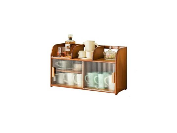 BNNP Industrial Wine Bar Cabinet Weinschrank, Sideboard, modern, minimalistisch, Vitrine, Zuhause, kleines Weinregal, Wohnzimmer, Wandregal Farmhouse Spirituosenschrank -Bar Weinregal(L67cm)