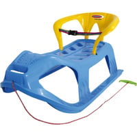 Snow Play - Schlitten Snow-Star 90cm blau, mit Lehne