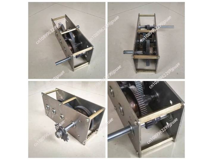 Boîte de vitesses pour générateur à manivelle : Boîte de vitesses personnalisable pour augmentation/diminution de vitesse, kit de transmission DIY pour énergie éolienne/hydroélectrique