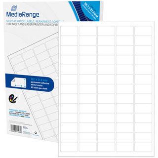 MediaRange Etiketten 38,1x21,2mm 3250 Stück weiß