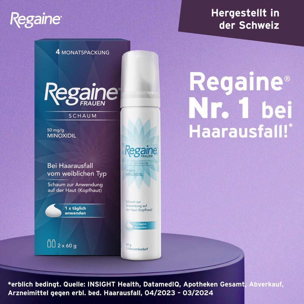 Regaine Frauen Schaum 50 mg/g 2x60 g