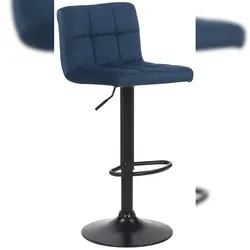 CLP Barhocker Feni Samt blau