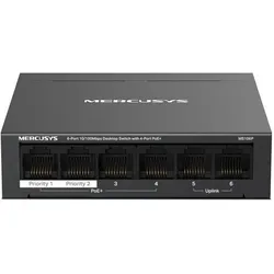 Mercusys TP-LINK MS106P / Switch / 6x RJ45 / PoE (6 Ports), Netzwerk Switch, Schwarz