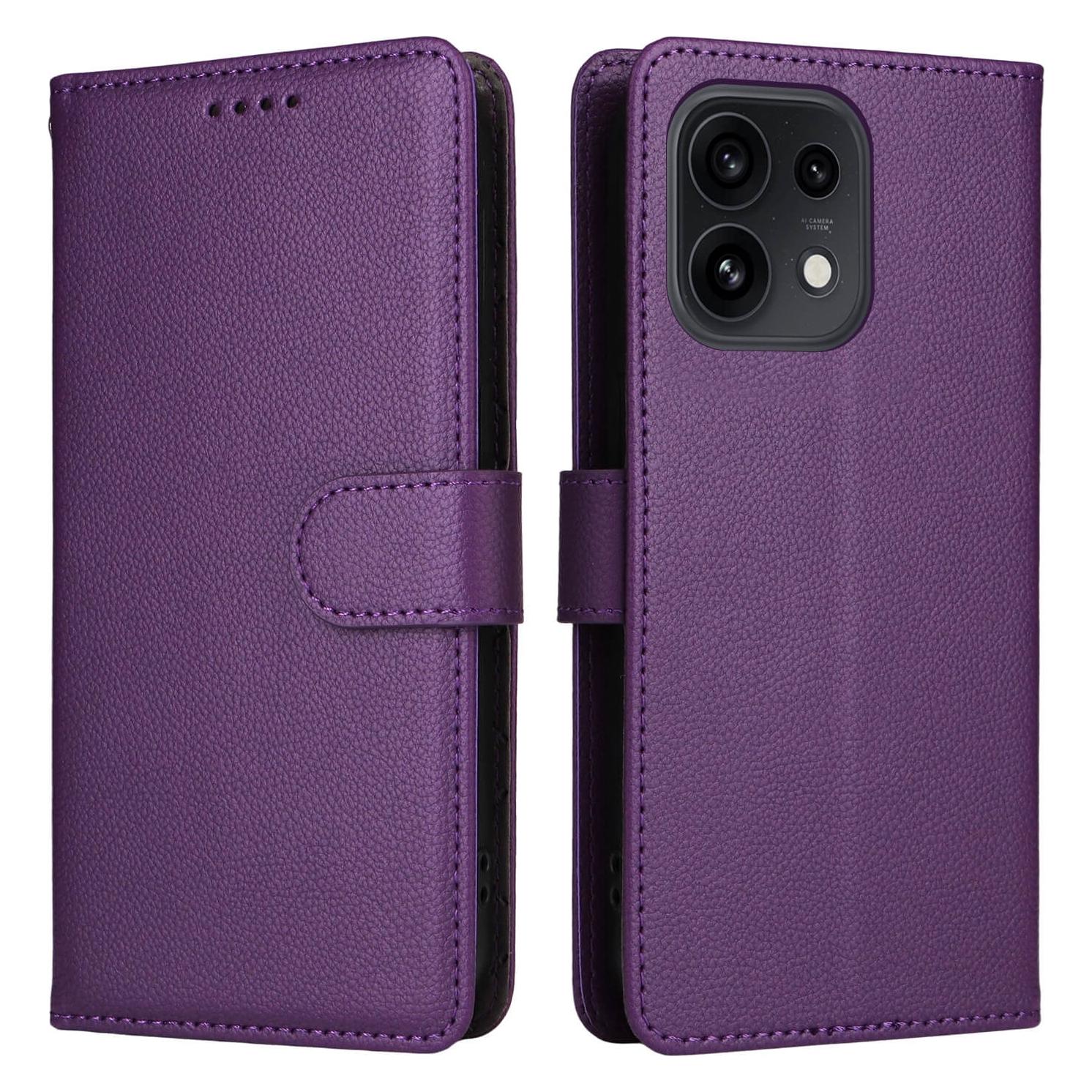 Cover-Discount OPPO Reno16 / Reno16 Pro - Lederoptik-Hülle mit strukturierter Oberfläche (Oppo Reno 16, Oppo Reno 16 Pro) (76481653)