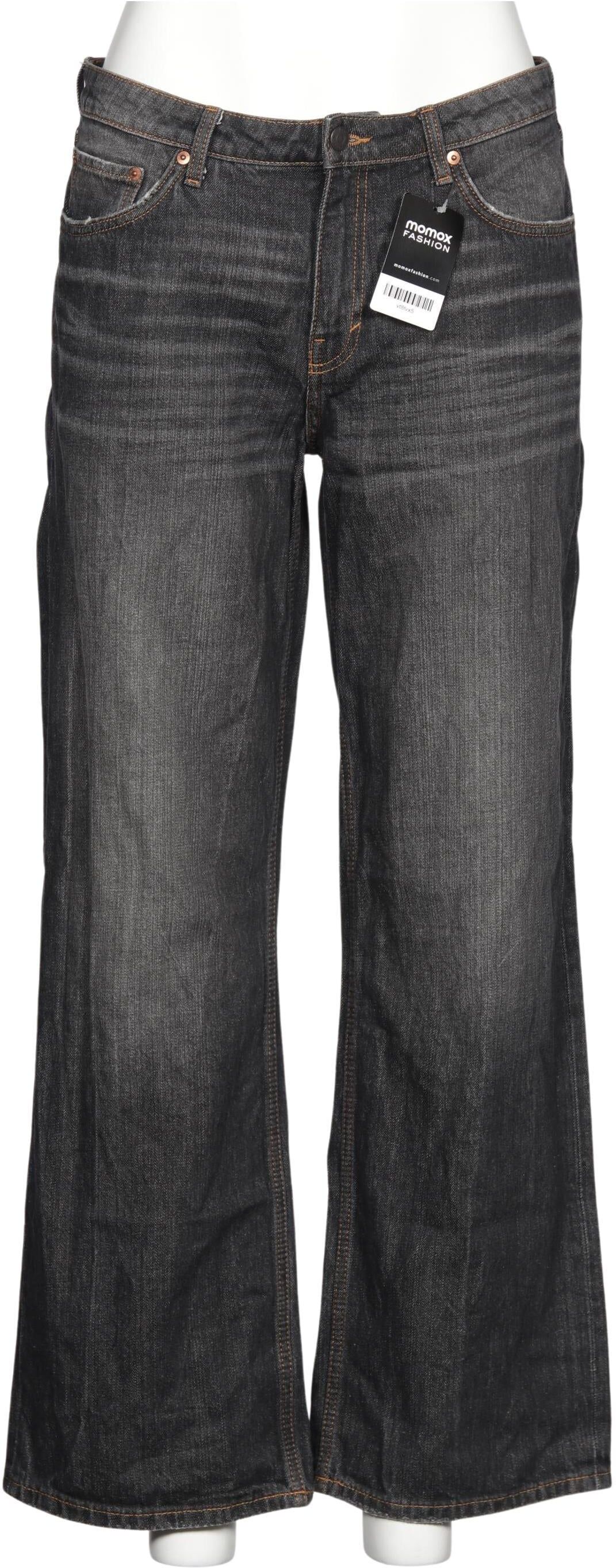 Weekday Damen Jeans, Grau, Gr. W34, Baumwolle - Second Hand