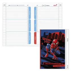 ROTH Hausaufgabenheft Marvel Spider-Man für clevere Faule liniert DIN A5