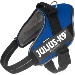 Julius-K9 K9 Idc Powair Geschirr Blau Ma (2, XL, Hund, Hundesport, Spazieren), Halsband + Leine
